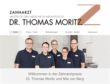Tablet Screenshot of dr-thomas-moritz.de
